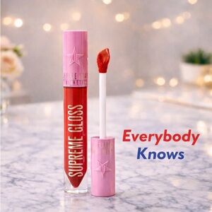 🦋Jeffree Star EVERYBODY KNOWS Supreme Gloss | New | Red Lip Gloss | Full Pigment